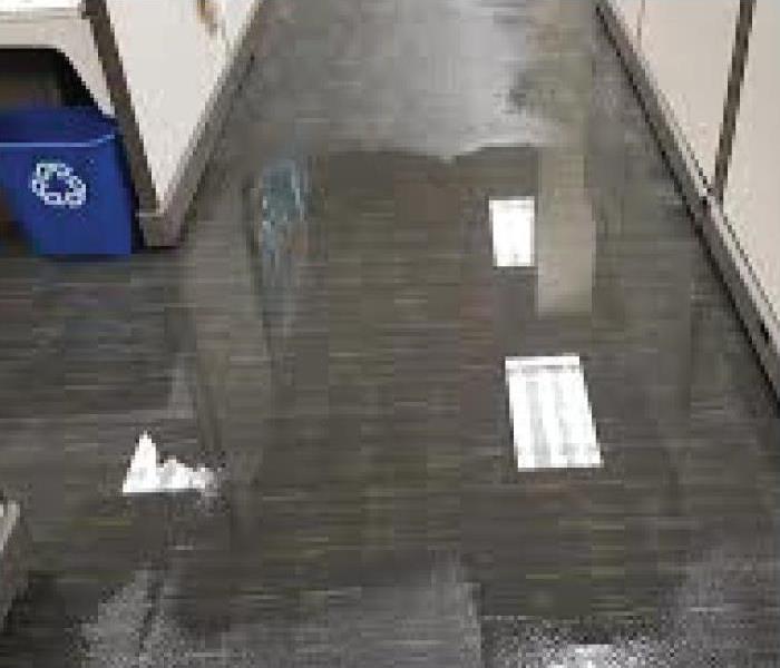 a picture of an office with a flood