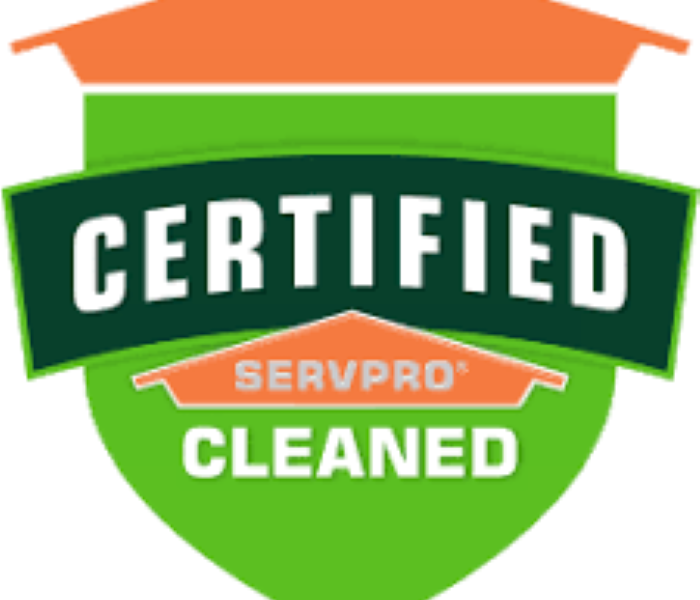 A picture of the Certified: SERVPRO Cleaned logo